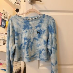 Tie dye “Pink” cropped long sleeve